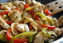 Pollo en escabeche con 180 calorías
