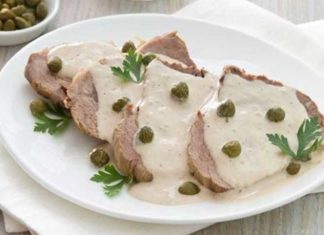 Exquisito vitel toné con 190 calorías