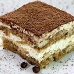 Sabroso tiramisú con vainillas con 160 calorías