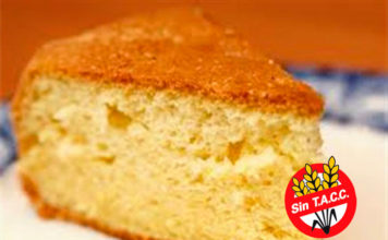 Bizcochuelo de vainilla apto para celíacos con 105 calorías bizcochuelo_sin_tacc