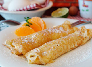 Deliciosos panqueques de manzana con 160 calorías panqueques_light