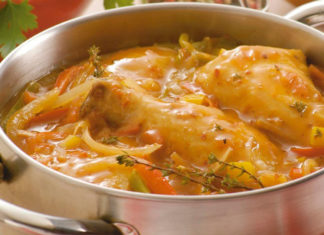 Delicioso pollo a la portuguesa con 230 calorías pollo_portuguesa_light