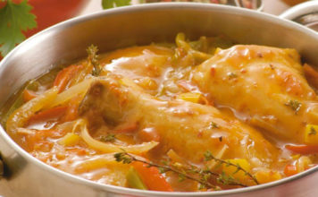 Delicioso pollo a la portuguesa con 230 calorías pollo_portuguesa_light