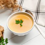 Nutritiva sopa crema de soja con 140 calorías