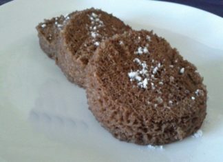 Bizcochitos light de chocolate y café