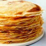 Masa de panqueques de harina integral con 35 calorías