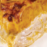 Pastel de papa, calabaza y pollo con 250 calorías