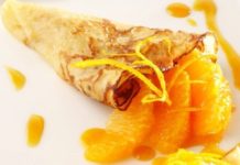 Exquisitos crepes de naranja con 80 calorías