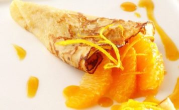 Exquisitos crepes de naranja con 80 calorías