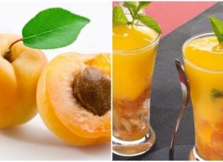 Postre de damascos y granizado de yogur con solo 65 calorías