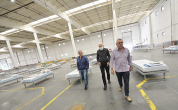 El Dr. Cormillot y el intendente Julio Zamora recorrieron el Centro de Aislamiento de Emergencias de Tigre