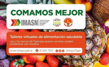 En Tigre los vecinos pueden participar del taller virtual Comamos mejor