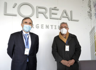 El intendente Julio Zamora recorrió la planta de L’Oreal en Benavídez y destacó el compromiso social y ambiental de la empresa