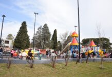La ciudad de Tortuguitas tiene una nueva plaza con anfiteatro, canchas de fútbol y juegos inclusivos