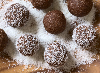 Tentadoras trufas de chocolate y coco con solo 50 calorías
