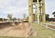 Avanza en Grand Bourg la construcción de una nueva cisterna que abastecerá de agua a miles de familias de Malvinas Argentinas