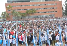 4500 alumnos de 4° año de Malvinas Argentinas hicieron la Promesa a la Bandera