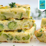 Riquísima tortilla de brócoli con solo 105 calorías por porción