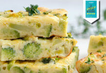 Riquísima tortilla de brócoli con solo 105 calorías por porción