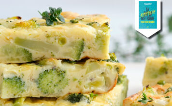 Riquísima tortilla de brócoli con solo 105 calorías por porción