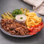 Exquisito shawarma de cordero o pollo