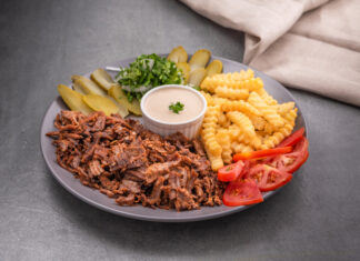 Exquisito shawarma de cordero o pollo