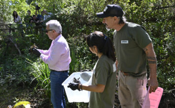 Julio Zamora participó de la liberación de especies nativas en el Área Natural Protegida “Monte Blanco”