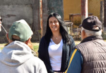 Noe Correa visitó la obra de las calles Bacacay y Los Eucaliptus