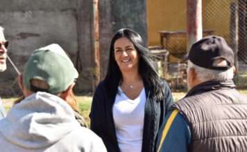 Noe Correa visitó la obra de las calles Bacacay y Los Eucaliptus