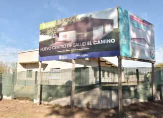 Noe Correa supervisó el avance de obra del nuevo Centro de Salud “El Camino”, de la ciudad de Grand Bourg